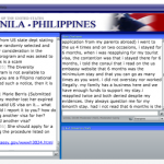 US Embassy Manila web chat