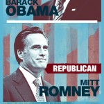 Obama Romney poster